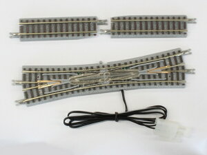 ダブルスリップポイントレール 左【ロクハン・R034】「鉄道模型 Zゲージ ロクハン」