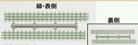 着色済み 鉄路柵（コンクリート・緑）【グリーンマックス・2574】「鉄道模型 Nゲージ オプションパーツ」