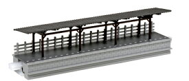 ローカル線の対向式ホーム(屋根付）【KATO・23-134】「鉄道模型 Nゲージ カトー」