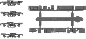 動力台車枠・床下機器セットA-01（FS369+4089BM) 【グリーンマックス・8481】「鉄道模型 Nゲージ オプションパーツ」