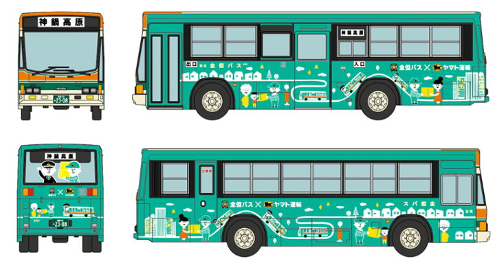 楽天市場 ザ バスコレクション 全但バス ヤマト運輸客貨混載バス トミーテック 鉄道模型 Nゲージ ミッドナイン