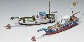 漁船（2隻入）　（未塗装組立キット）【グリーンマックス・2168】「鉄道模型 Nゲージ GREENMAX」