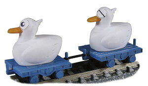とり鉄 子とり(2羽 トロッコ付)【津川洋行・JT-02】「鉄道模型 Nゲージ 津川洋行」