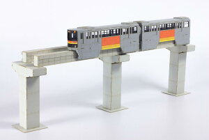 1/150スケール(2両セット)多摩都市モノレール 1000系 ペーパーキット【ピーエムオフィスエー・MS091】「鉄道模型 1/150 ピーエムオフィスエー」