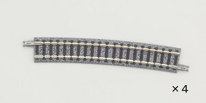 カーブレールC605-10(4本セット)【TOMIX・1870】「鉄道模型 Nゲージ トミックス」