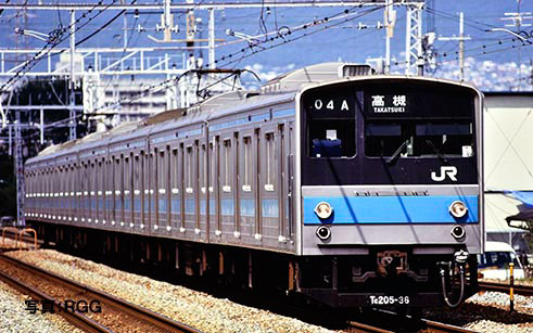 楽天市場】205系通勤電車（京阪神緩行線）セット（7両）【TOMIX・98715 