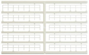 鉄柵 (白 20枚入)【津川洋行・NA-80】「鉄道模型 Nゲージ」