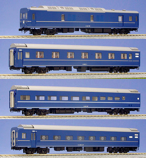 KATO HOゲージ 20系 特急形寝台客車 基本 4両セット 3-504 鉄道模型 