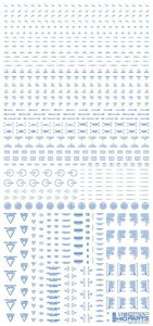RB02-100BLU 1/100 �����J���[�u���[ RB02 �R�[�V�����f�J�[�� (1����)