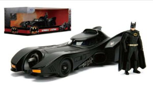 フィギュア付き バットモービル 1/24 スケール ダイキャストミニカー ティム・バートン 「バットマン」
