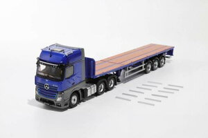 1/64 Mercedes-Benz ACTROS ギガスペース 6x2 セミトラクター & スケーラブルトレーラー(左ハンドル) ブルー
