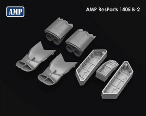 1/144 B-2スピリットインテーク・エグゾースト&着陸装置格納庫セット(AMP用)