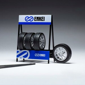 18SET013W IXO 1/18 �^�C���Z�b�g Enkei �V���o�[�z�C�[��