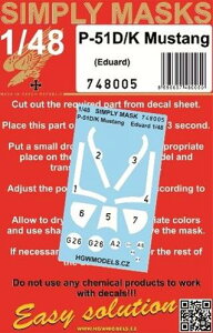 1/48 P-51D/K �}�X�^���O �h���}�X�N�f�J�[�� (�G�f���A���h�p)