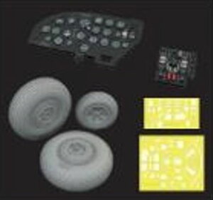 1/48 B-26B �}���[�_�[ ����b�N�v���X� �v���w/�p�[�c�Z�b�g (ICM�p)