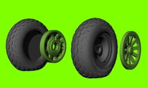 1/48 P-51 �}�X�^���O ���d�ό` �z�C�[�� (�I�[�o���g���b�h) (�ėp)