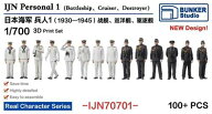 1/700 日本海軍 フィギュアセット 1 (戦艦/巡洋艦/駆逐艦 1930〜1945)
