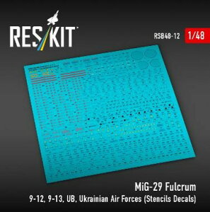 1/48 MiG-29 9-12/9-13/UB �E�N���C�i��R �f�[�^�X�e���V���f�J�[��