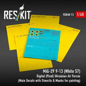 1/48 MiG-29 9-13 �E�N���C�i��R ��57 �f�J�[��w/���ʓh���}�X�N�V�[�c (�O���[�g�E�H�[���p)