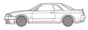 �p��-3 1/24 �p�݃~�b�h�i�C�g�V���[�Y No.3 ���Y �X�J�C���C�� GT-R�iR32�j���