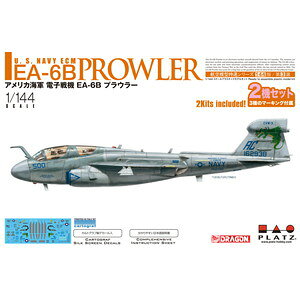 AE144-3 �h���S�� 1/144 �A�����J�C�R �d�q��@ EA-6B �v���E���[ 2�@�Z�b�g