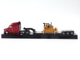 1/87 ピータービルト579 ウルトラロフト トラクタ w/ローボーイトレーラー & CAT D5M ブルドーザ付属 完成品