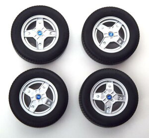 KKDCACC037 KK Scale 1/12 Fiat 500F Tire Set with rims Abarth