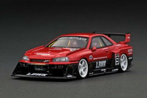 IG2853 COjbVf 1/43 LB-ER34 Super Silhouette SKYLINE Red/Black 9