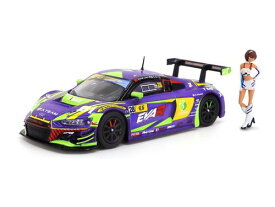 POPRACE 1/64 Audi R8 LMS エヴァ RT 初号機 TSRT R8 Macau GT Cup 2020 David Chen 綾波レイ RQ フィギュア セット