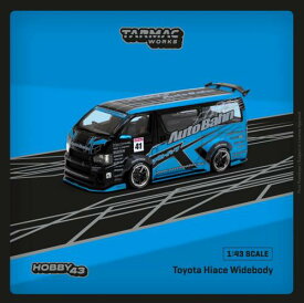 T43-024-BLU ターマックワークス 1/43 Toyota Hiace Widebody Black / Blue