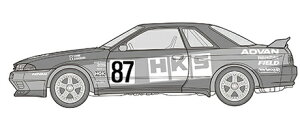 ID-304 1/24 C`AbvV[Y No.304 HKS SKYLINEiXJCC GT-R [BNR32 Gr.Adl] 1992j