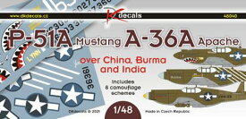 1/48 P-51A/A-36 マスタング 中国・ビルマ・インド戦域 デカール