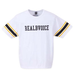 大きいサイズ メンズ 天竺半袖Tシャツ RealBvoice リアルビーボイス ホワイト 3L 4L 5L 6L