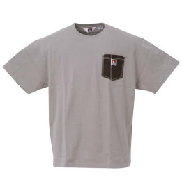 大きいサイズ メンズ 布帛ポケット半袖Tシャツ BEN DAVIS ベン デイビス サンドベージュ 3L 4L 5L 6L