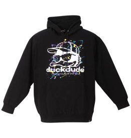 大きいサイズ メンズ DUCK DUDEスプラッシュプルパーカー b-one-soul ブラック 3L 4L 5L 6L