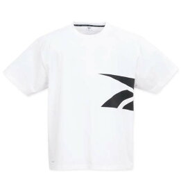 【新作・新着商品！】 大きいサイズ メンズ サイドベクターグラフィック半袖Tシャツ Reebok ホワイト 3L 4L 5L 6L 8L