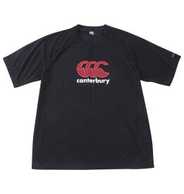 【新作・新着商品！】 大きいサイズ メンズ トレーニング半袖Tシャツ canterbury ブラック 4L 5L