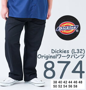 �傫���T�C�Y �����Y Original874���[�N�p���c DICKIES �u���b�N 38 40 42 44 46 48 50 52 56