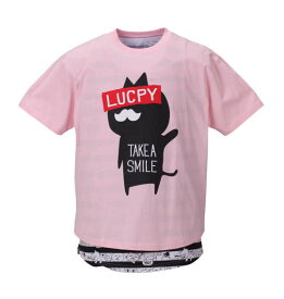 大きいサイズ メンズ 半袖Tシャツ+タンクアンサンブル LUCPY (ピンク) (3L 4L 5L 6L) プレゼント ギフト ラッピング