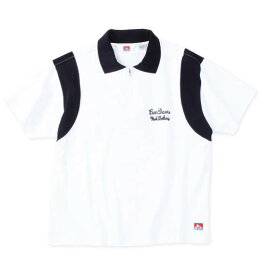 【新作・新着商品！】 大きいサイズ メンズ ジャージーボウリング半袖シャツ BEN DAVIS ホワイト 3L 4L 5L 6L