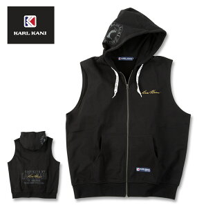 KARL KANI �傫���T�C�Y �����Y �m�[�X���[�u�t���W�b�v�p�[�J�[ �u���b�N 3L 4L 5L 6L 8L