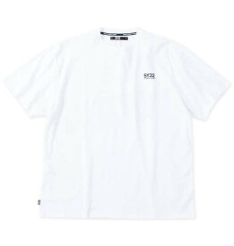 【新作・新着商品！】 大きいサイズ メンズ バックスラッシュビッグロゴ半袖Tシャツ SY32 by SWEET YEARS ホワイト 3L 4L 5L 6L