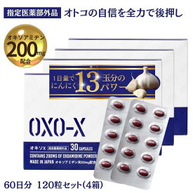 男性 活力サポート にんにく オキソアミヂン 指定医薬部外品 オキソX 60日分 4箱 120粒