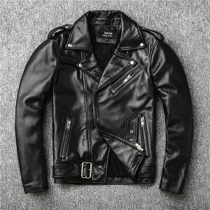 レザージャケット 上品 本革 羊革 ライダースジャケット メンズファッション バイクジャケット   革ジャン S〜4XL