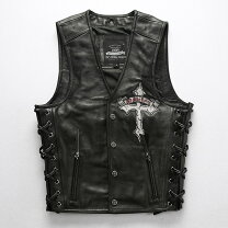 楽天市場】ハーレーダビッドソン レザーベストの通販