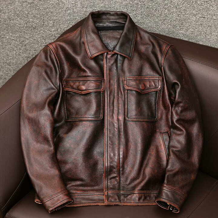 楽天市場】レザージャケット アメカジ バイクジャケット 上品 ユーズド 