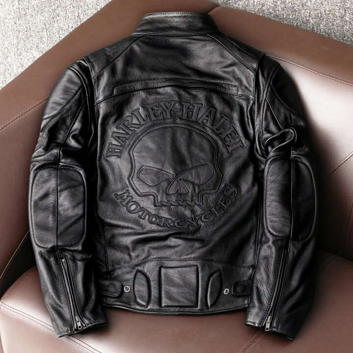 楽天市場】ハレーバイクレザージャケット 上品 本革 高級 牛革 