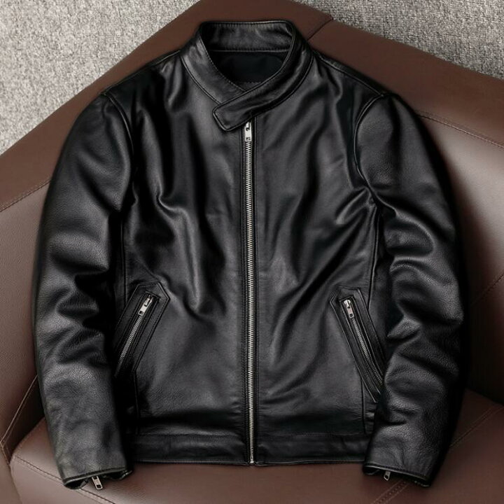 楽天市場】レザージャケット 上品 本革 牛革 高級 ライダース 