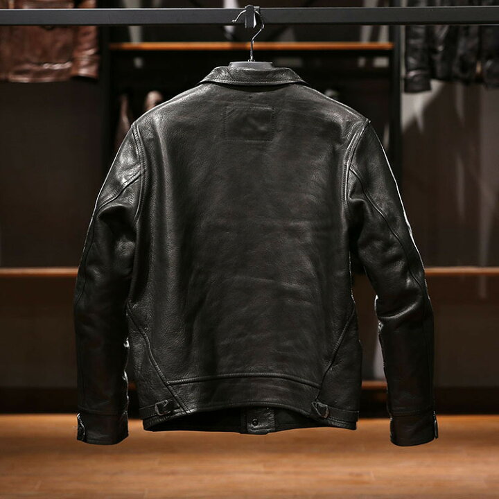 楽天市場】レザージャケット メンズ アメカジ バイクジャケット品質の 