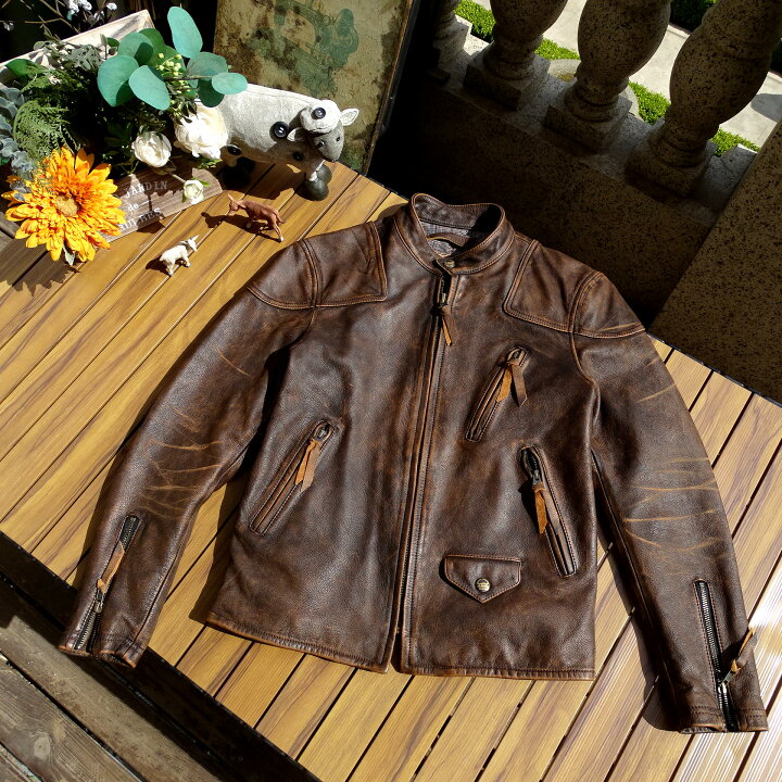 楽天市場】上質 ヴィンテージ復刻デザイン 茶芯牛革 カウハイドレザー  